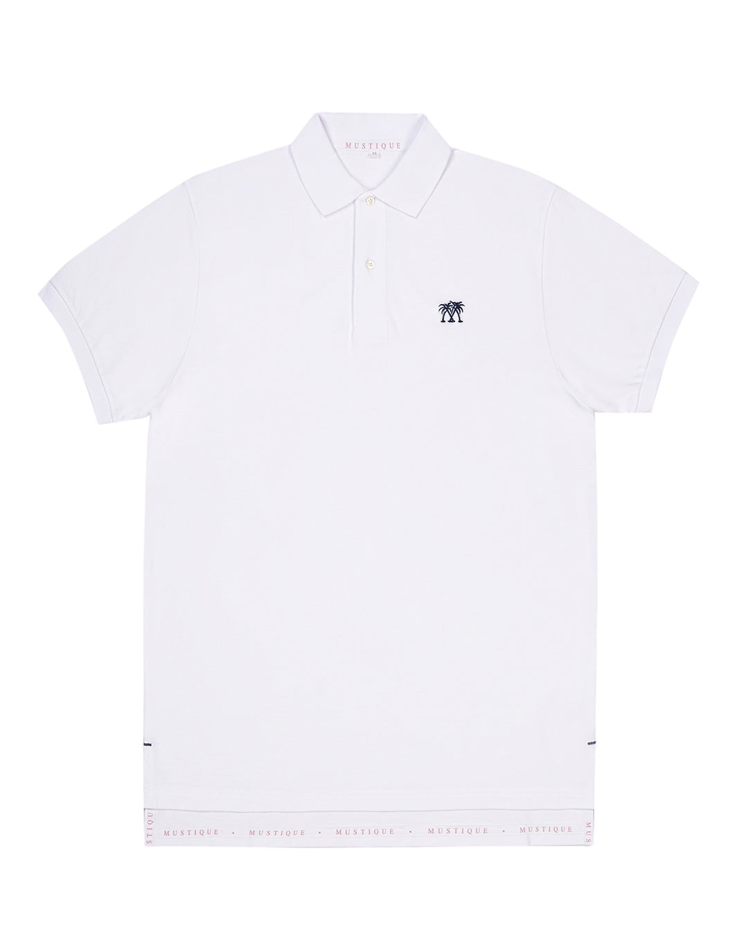 Premium Mens pure cotton white polo shirt