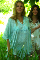 Lotty B Poncho in Charmeuse Silk (Spiderlily Pale Blue)