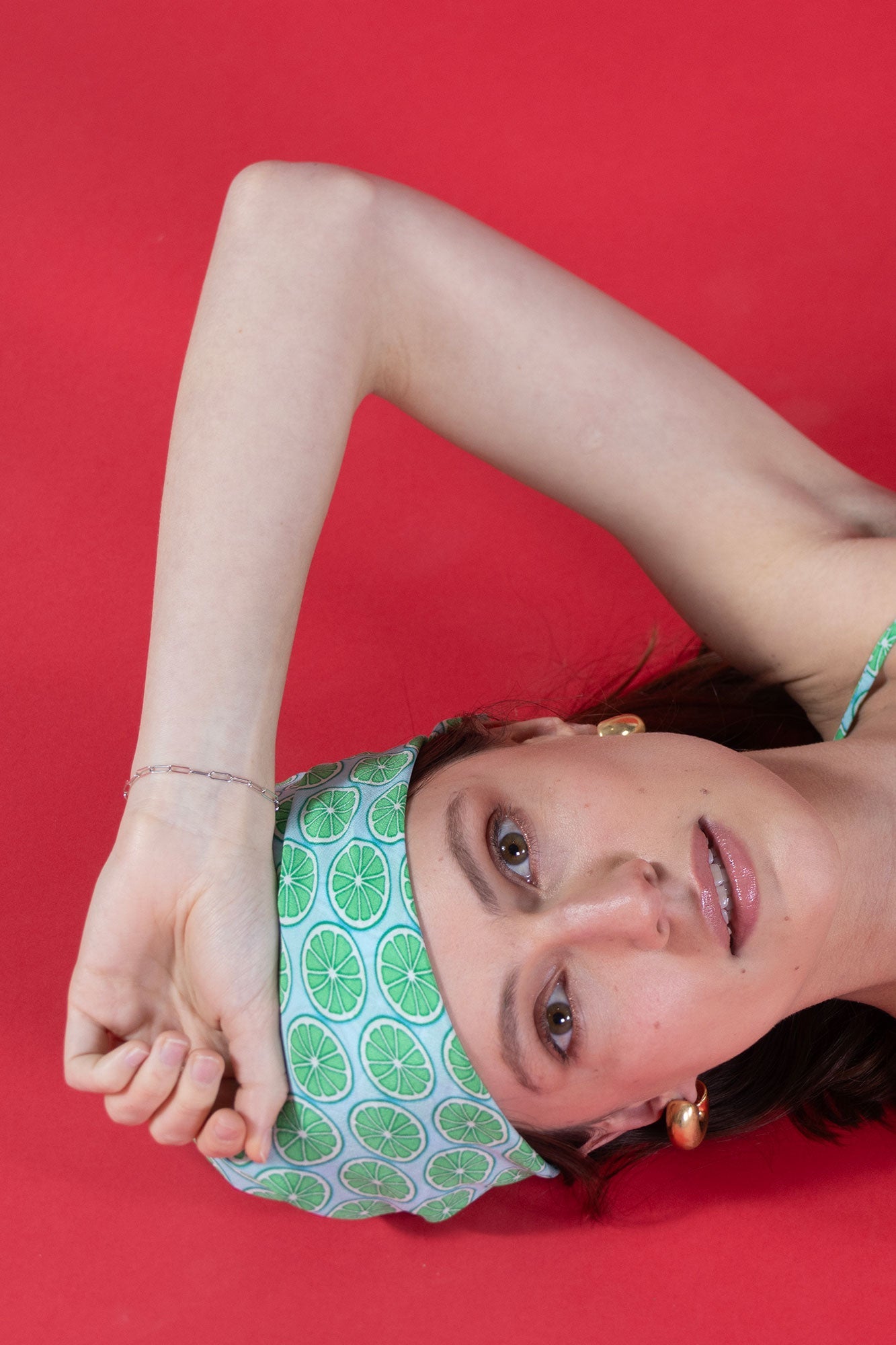 woman with silk bandana