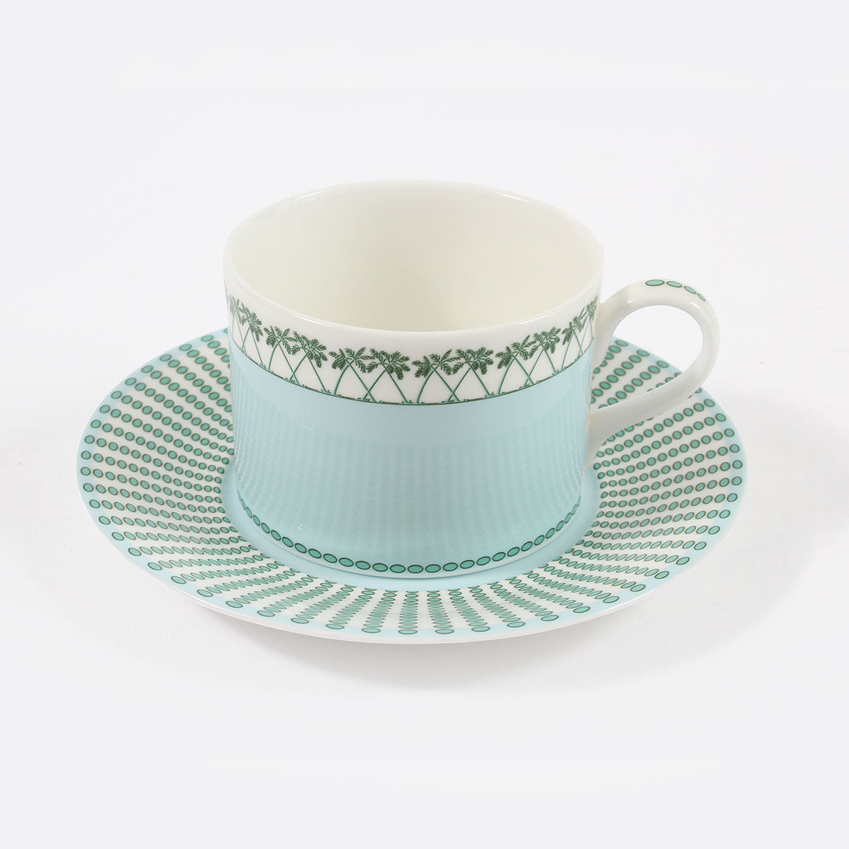 Fine Bone China Dinner Service : MUSTIQUE ISLAND - Coffee Cup & Saucer