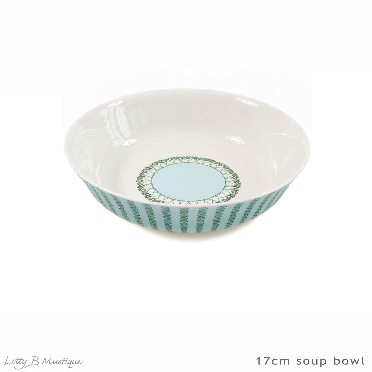 Set includes 6 x 17cm bowls in Mustique Island design