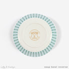 Fine Bone China Dinner Service : MUSTIQUE ISLAND - Bottom of bowl